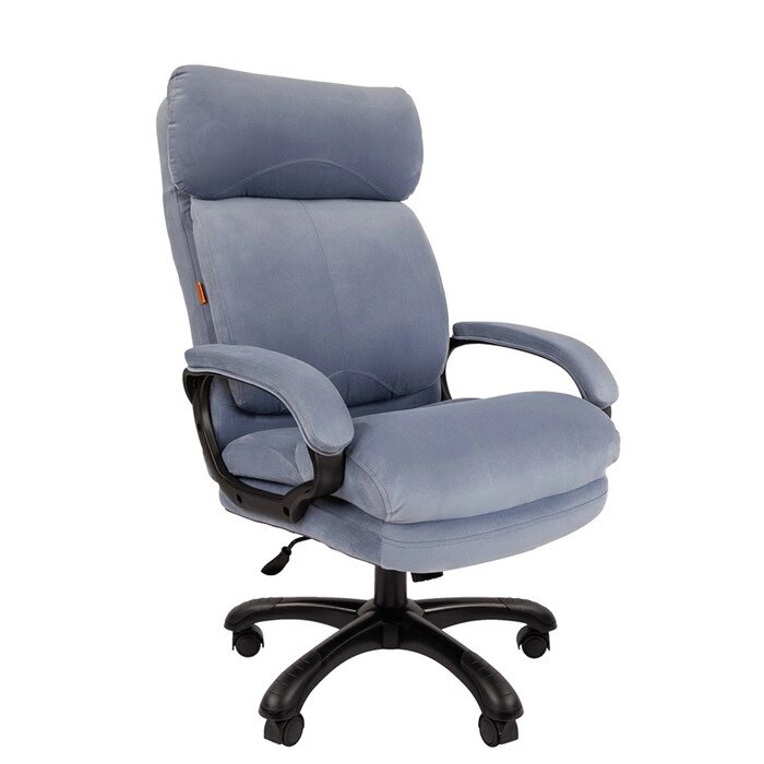 Кресло руководителя Chairman 505 экопремиум серый, пластик черный от компании Интернет-гипермаркет «MOLL» - фото 1
