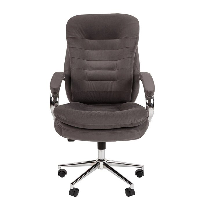 Кресло руководителя Chairman Home 795 ткань Т-55N , серый от компании Интернет-гипермаркет «MOLL» - фото 1