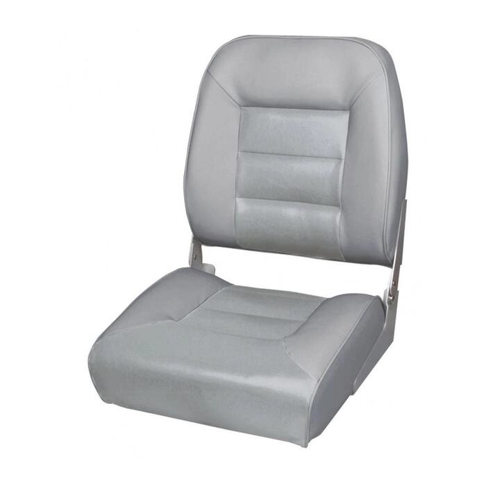 Кресло складное мягкое Skipper SK75122G, алюминий, серое от компании Интернет-гипермаркет «MOLL» - фото 1
