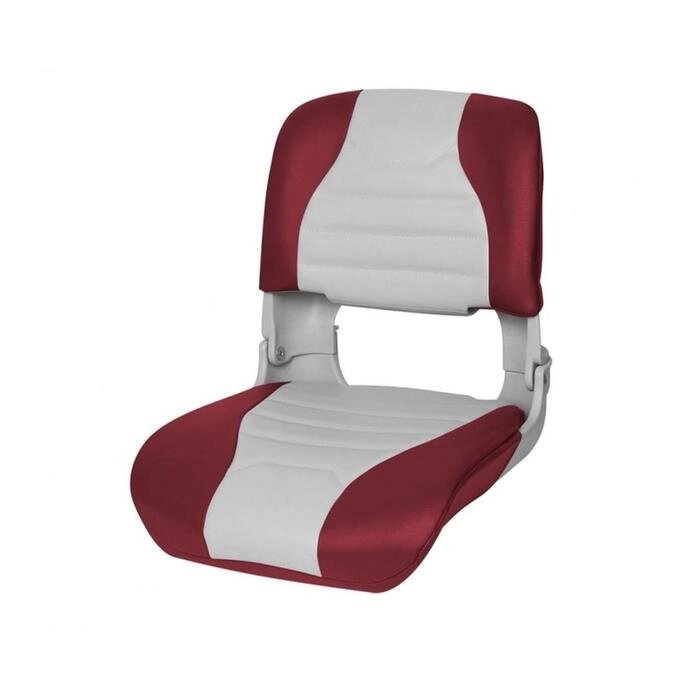Кресло складное мягкое Skipper SK75145GR, пластик, красно-серое от компании Интернет-гипермаркет «MOLL» - фото 1