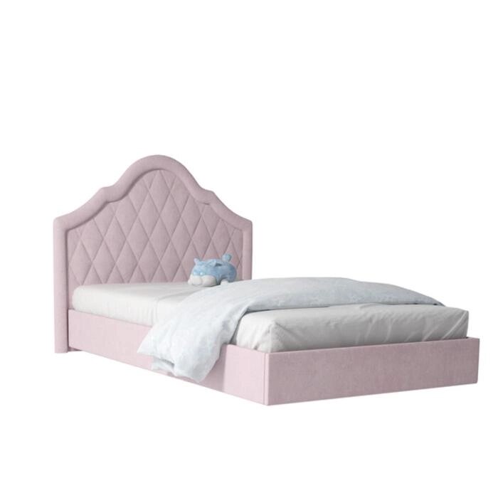 Кровать мягкая "Розалия №1200М", 2000  1200 мм, цвет розовый от компании Интернет-гипермаркет «MOLL» - фото 1