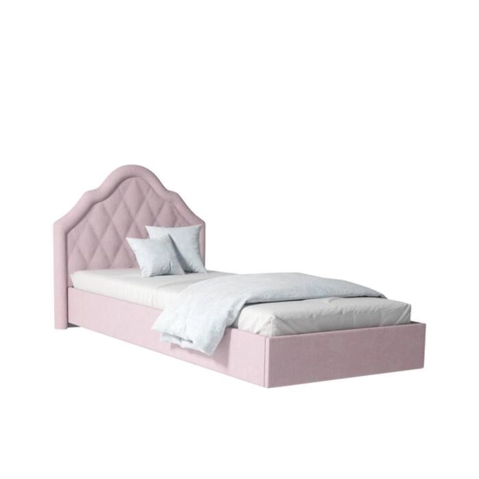 Кровать мягкая "Розалия №900.3М", 2000  900 мм, цвет розовый от компании Интернет-гипермаркет «MOLL» - фото 1