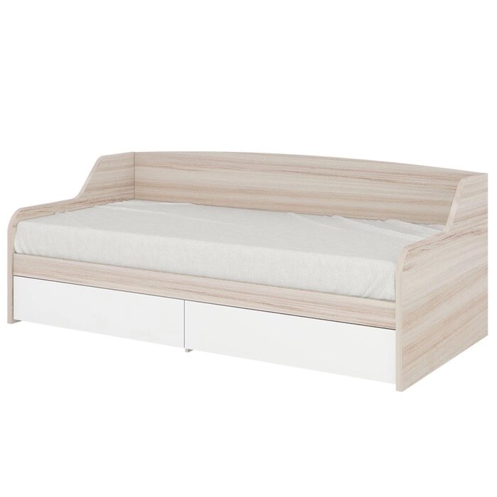 Кровать с выдвижными ящиками 900  1900 мм, цвет карамель / белый от компании Интернет-гипермаркет «MOLL» - фото 1