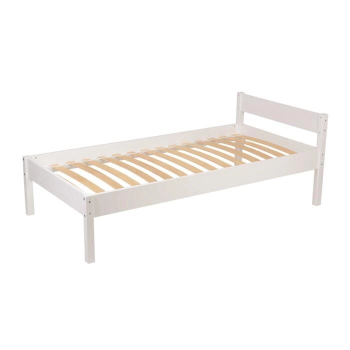 Кровать Simple 840, цвет белый от компании Интернет-гипермаркет «MOLL» - фото 1