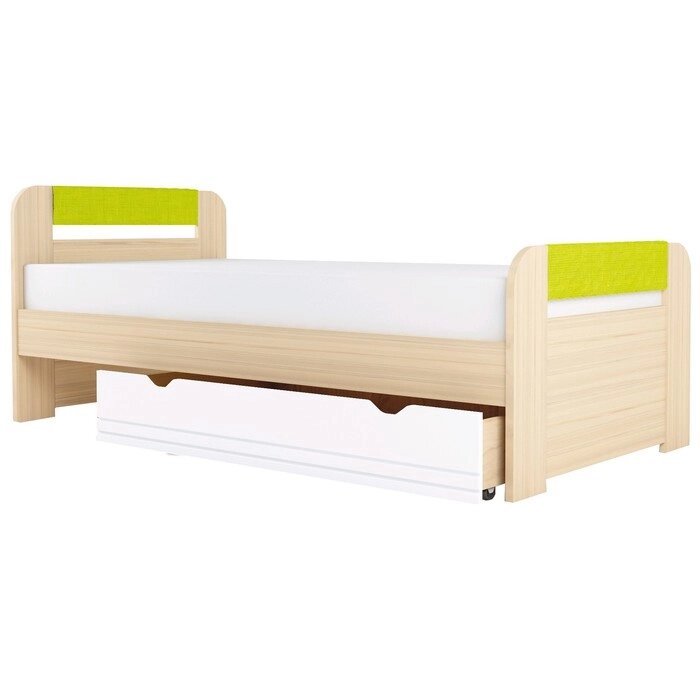 Кровать "Стиль 900.3" без ящика, 2000  900 мм, цвет туя светлая / лайм от компании Интернет-гипермаркет «MOLL» - фото 1
