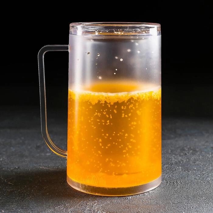 Кружка для пива охлаждающая, 420 мл от компании Интернет-гипермаркет «MOLL» - фото 1