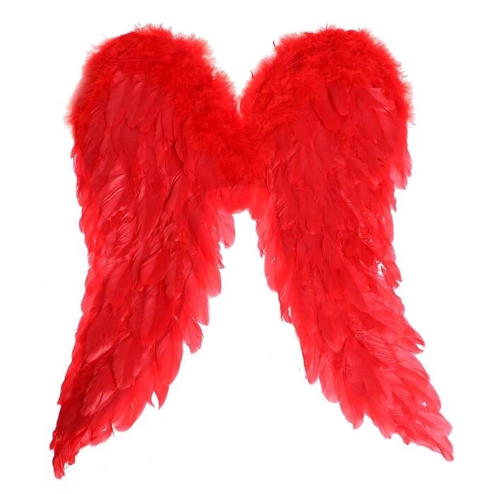 Крылья "Ангел" 50*50, цвет красный от компании Интернет-гипермаркет «MOLL» - фото 1