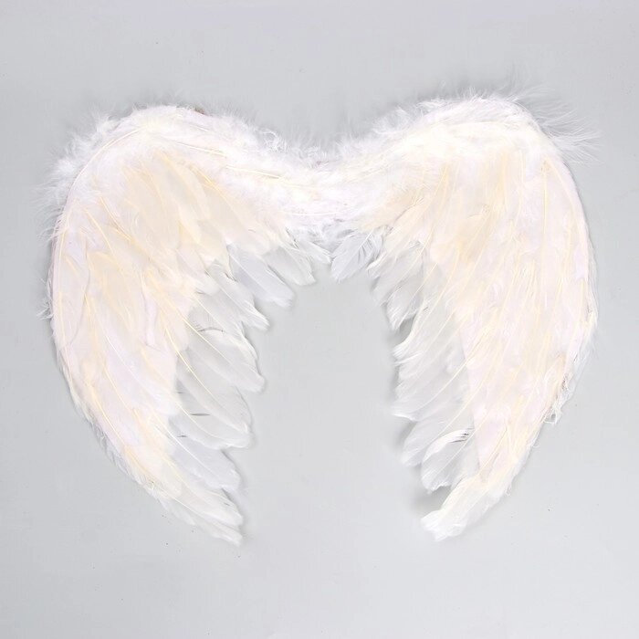 Крылья ангела, 4035 см, на резинке, цвет белый от компании Интернет-гипермаркет «MOLL» - фото 1