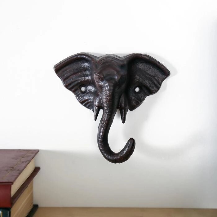 Крючок декоративный металл "Слон" 12х13х5 см от компании Интернет-гипермаркет «MOLL» - фото 1