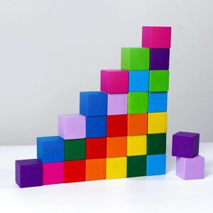 Кубики "Цветные" 30 шт.