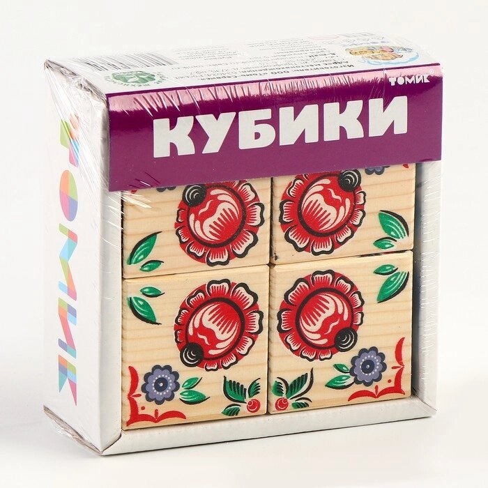 Кубики "Русские узоры" от компании Интернет-гипермаркет «MOLL» - фото 1