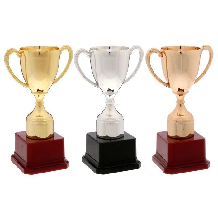 Кубок спортивный 113 цвет бронза от компании Интернет-гипермаркет «MOLL» - фото 1