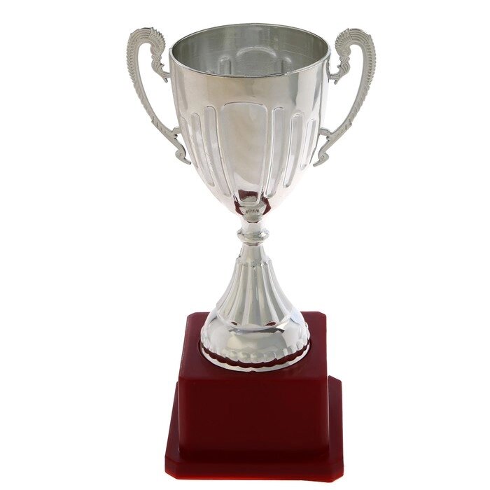 Кубок спортивный пластик 045, цвет серебро от компании Интернет-гипермаркет «MOLL» - фото 1