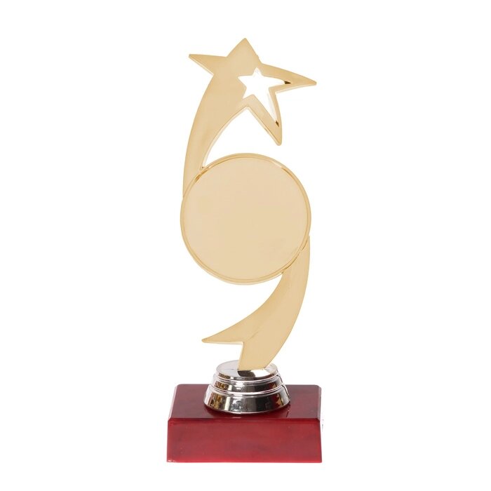 Кубок "Звезда", серебро, красная подставка, 20 х 6 х 6 см от компании Интернет-гипермаркет «MOLL» - фото 1