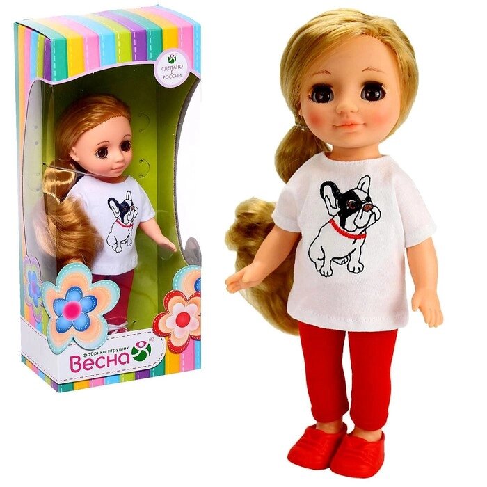 Кукла "Ася с бульдожкой", 28 см от компании Интернет-гипермаркет «MOLL» - фото 1