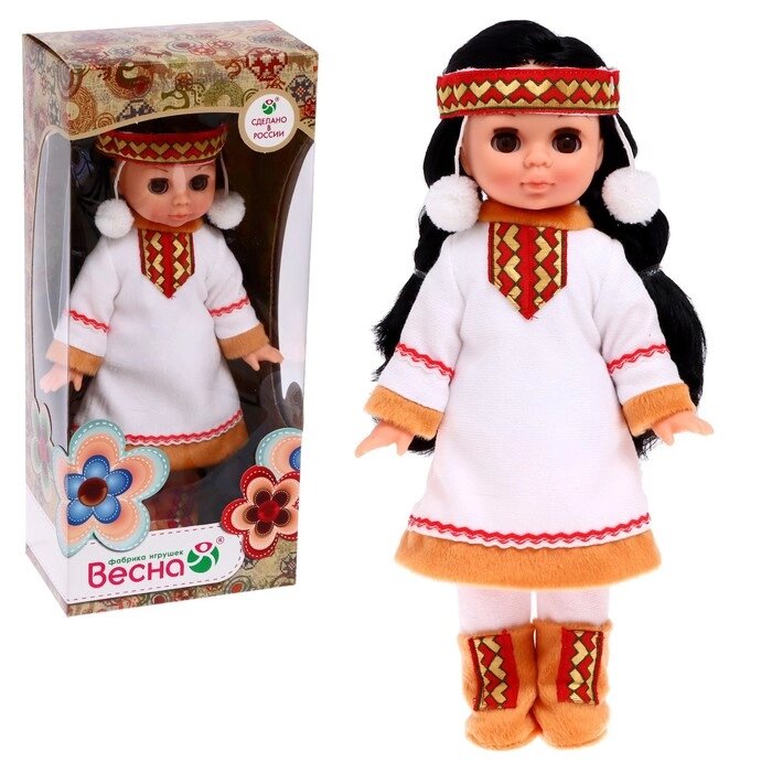 Кукла "Эля в костюме народов Севера", 30 см от компании Интернет-гипермаркет «MOLL» - фото 1