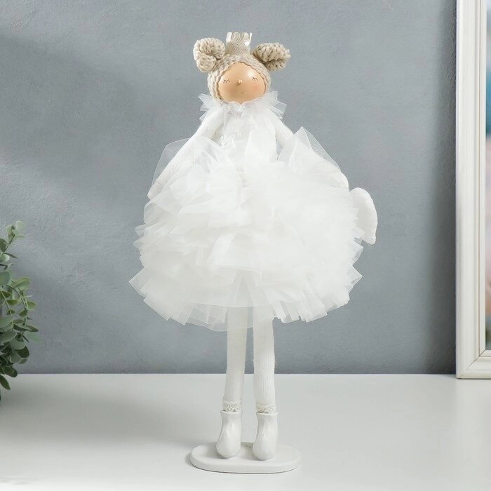 Кукла интерьерная "Принцесса в белом наряде, с сердцем" 43х18х19,5 см от компании Интернет-гипермаркет «MOLL» - фото 1
