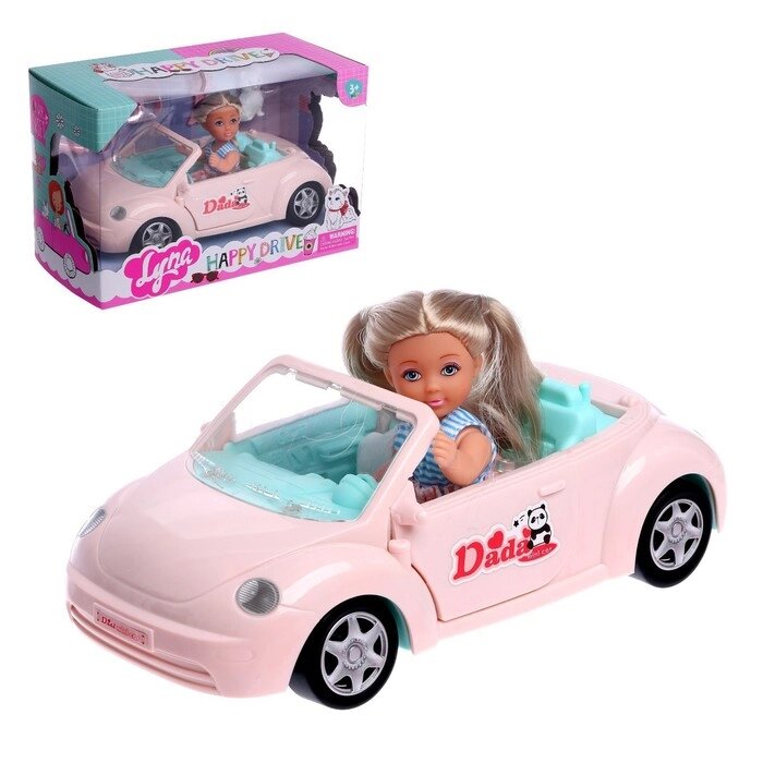 Кукла малышка " Lyna в путешествии" с машиной, питомцем и аксессуарами, МИКС от компании Интернет-гипермаркет «MOLL» - фото 1