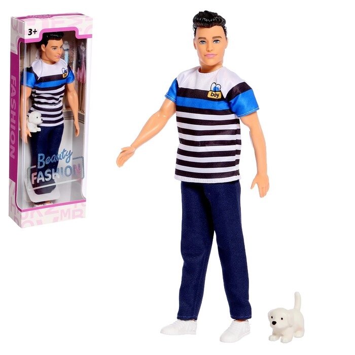 Кукла-модель "Алекс" с питомцем от компании Интернет-гипермаркет «MOLL» - фото 1