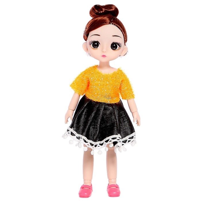 Кукла модная шарнирная "Лиза" в платье, МИКС от компании Интернет-гипермаркет «MOLL» - фото 1
