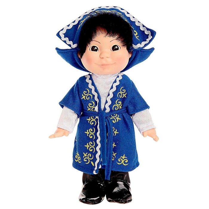 Кукла "Веснушка", в казахском костюме, мальчик, 26 см от компании Интернет-гипермаркет «MOLL» - фото 1