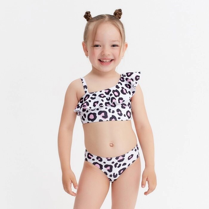 Купальник детский KAFTAN "Леопард", белый, рост 110-116 (32) от компании Интернет-гипермаркет «MOLL» - фото 1