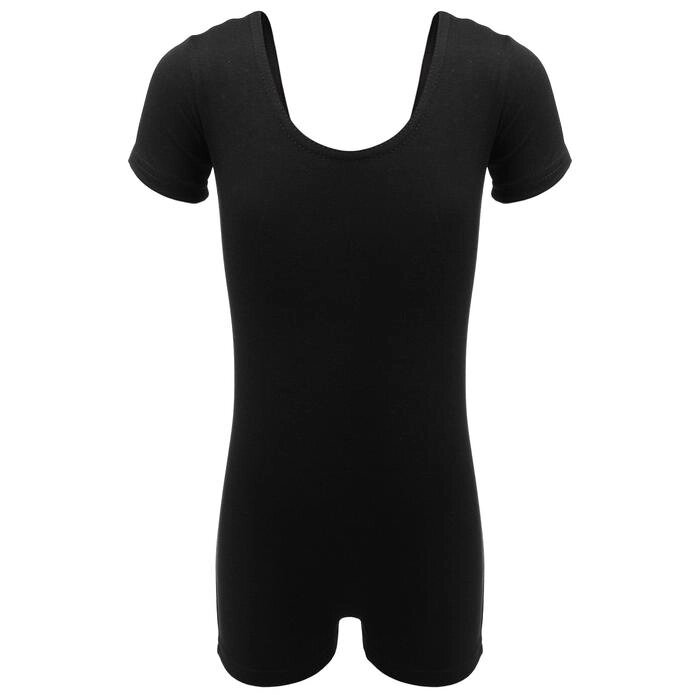 Купальник-шорты, с коротким рукавом, размер 30, цвет чёрный от компании Интернет-гипермаркет «MOLL» - фото 1