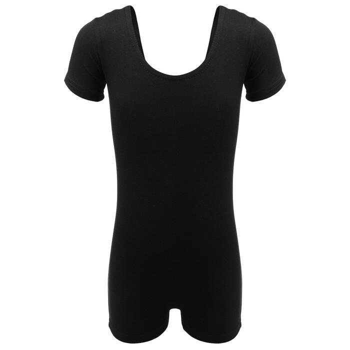 Купальник-шорты, с коротким рукавом, размер 38, цвет чёрный от компании Интернет-гипермаркет «MOLL» - фото 1