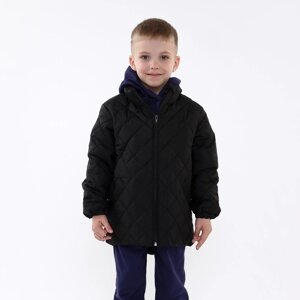Куртка детская стеганая, цвет черный, рост 104 см