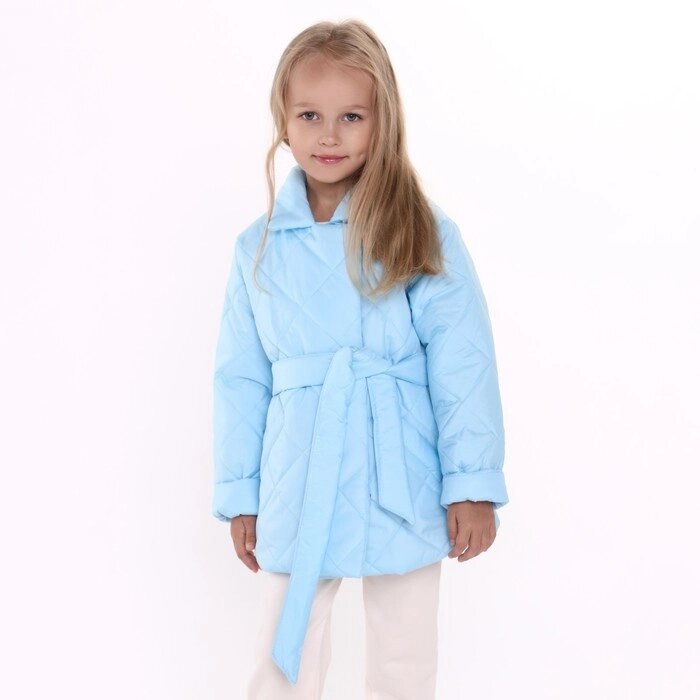 Куртка детская стеганая, цвет голубой, рост 110 см от компании Интернет-гипермаркет «MOLL» - фото 1