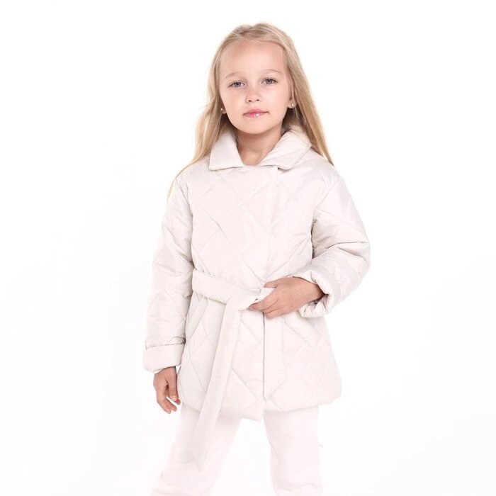Куртка детская стеганая, цвет латте, рост 104 см от компании Интернет-гипермаркет «MOLL» - фото 1