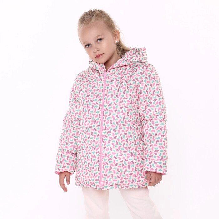 Куртка для девочки, цвет молочный/краски, рост 110-116 см от компании Интернет-гипермаркет «MOLL» - фото 1
