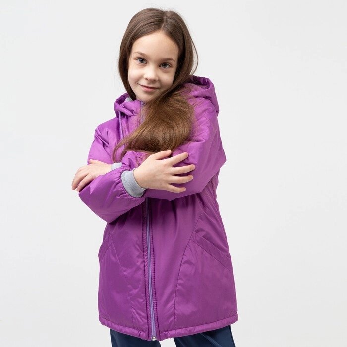 Куртка для девочки, цвет сиреневый, рост 104-110 см от компании Интернет-гипермаркет «MOLL» - фото 1