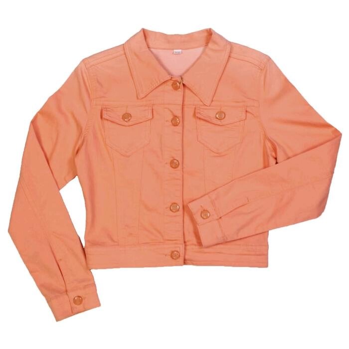 Куртка джинсовая для девочек, рост 158 см, цвет коралловый от компании Интернет-гипермаркет «MOLL» - фото 1