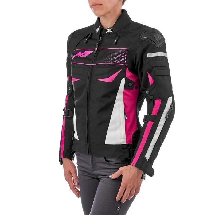 Куртка текстильная женская BONNIE, чёрный/розовый, XL от компании Интернет-гипермаркет «MOLL» - фото 1