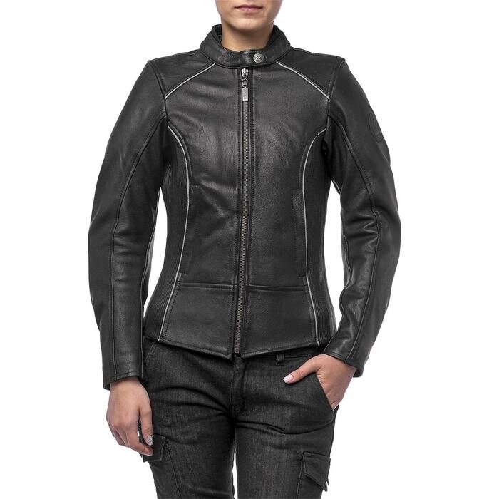 Куртка женская кожаная Mira, XXS от компании Интернет-гипермаркет «MOLL» - фото 1