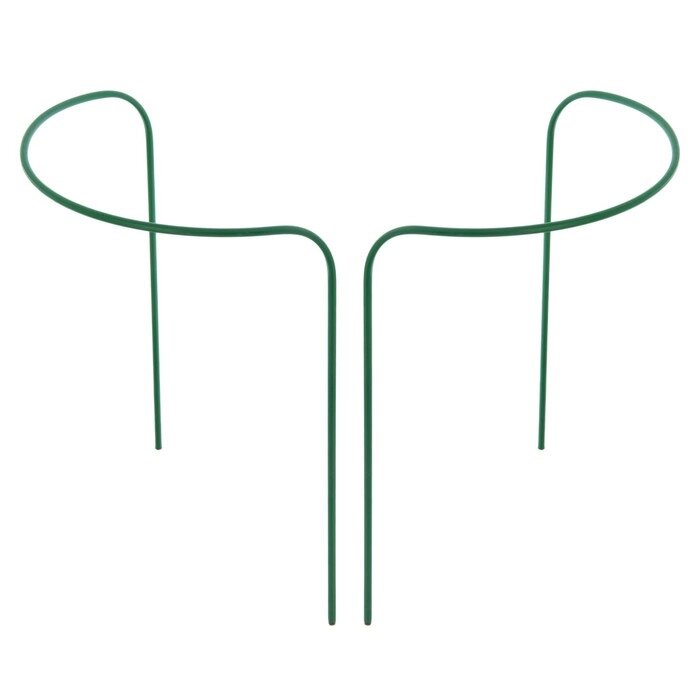Кустодержатель, d = 80 см, h = 90 см, ножка d = 1 см, металл, набор 2 шт., зелёный от компании Интернет-гипермаркет «MOLL» - фото 1