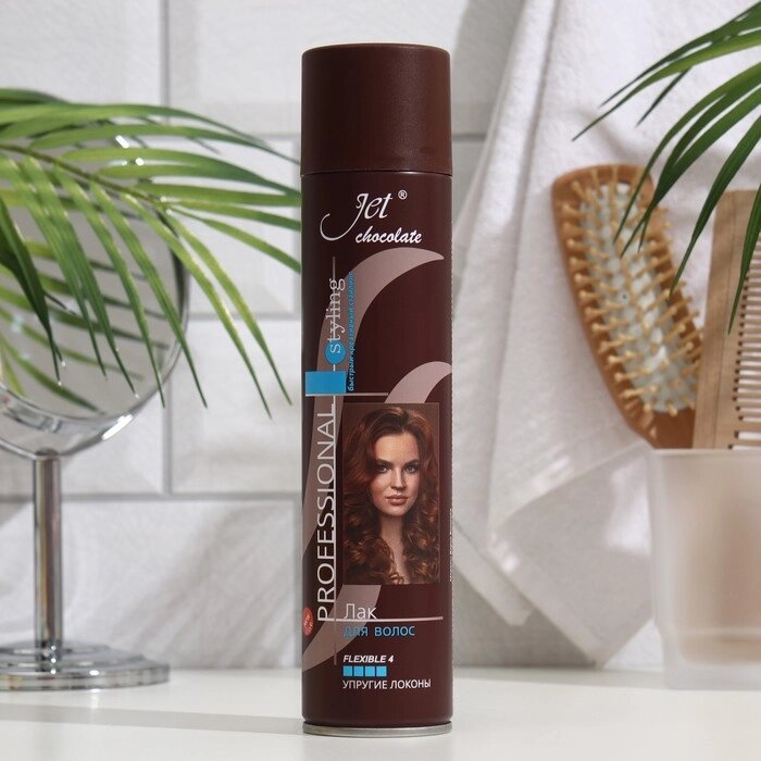 Лак для волос Jet chocolate Flexible maxi "Ультрасильная фиксация", 300 мл от компании Интернет-гипермаркет «MOLL» - фото 1