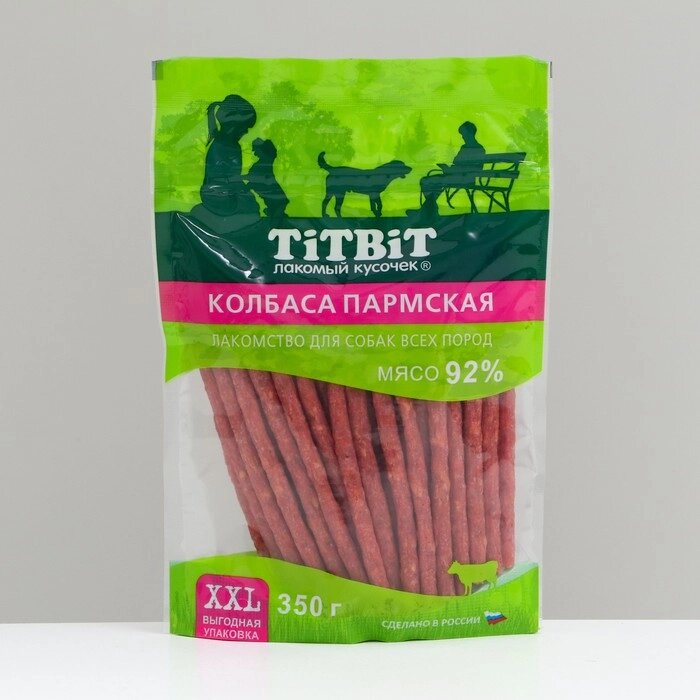 Лакомство TitBit для собак Колбаса Пармская, для  всех пород 350 г от компании Интернет-гипермаркет «MOLL» - фото 1