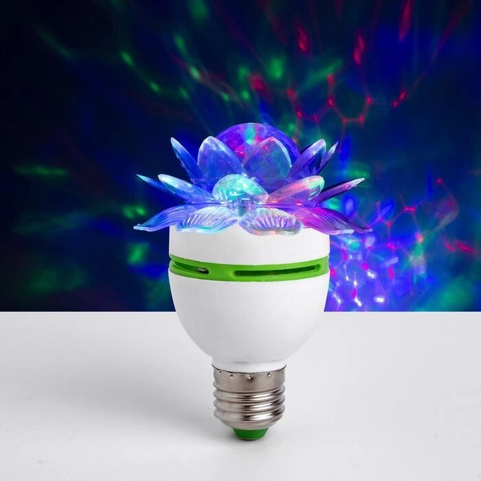 Лампа "Хрустальный Цветок", d=7.5 см, 220V, цоколь Е27 от компании Интернет-гипермаркет «MOLL» - фото 1