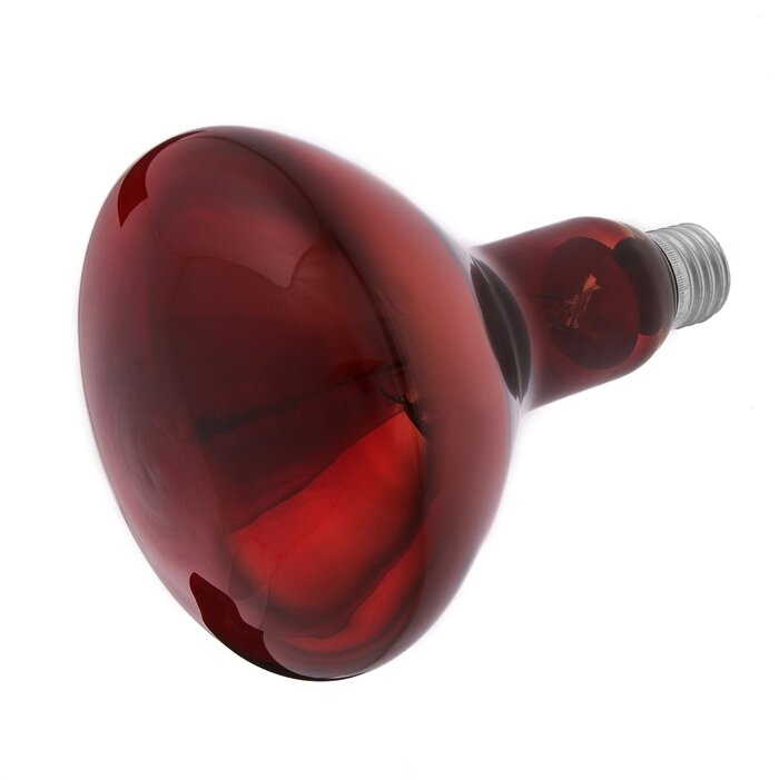 Лампа инфракрасная, 250 Вт, Е 27, 220В, длина волны 2500 нм, красная колба от компании Интернет-гипермаркет «MOLL» - фото 1