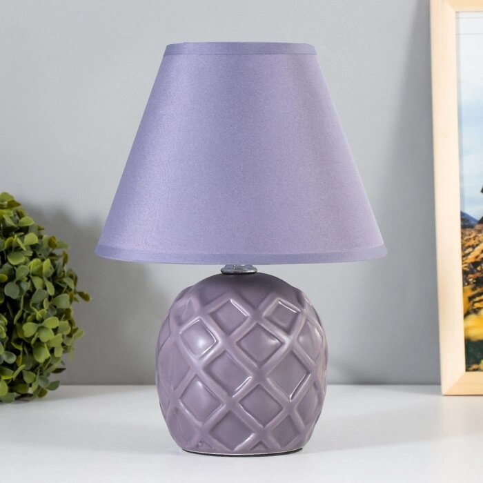 Лампа настольная 16237/1PR E14 40Вт фиолетовый 18х18х25 см от компании Интернет-гипермаркет «MOLL» - фото 1