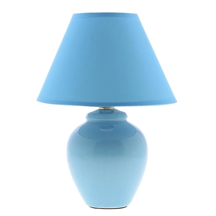 Лампа настольная "Азалия", 220V, синяя от компании Интернет-гипермаркет «MOLL» - фото 1
