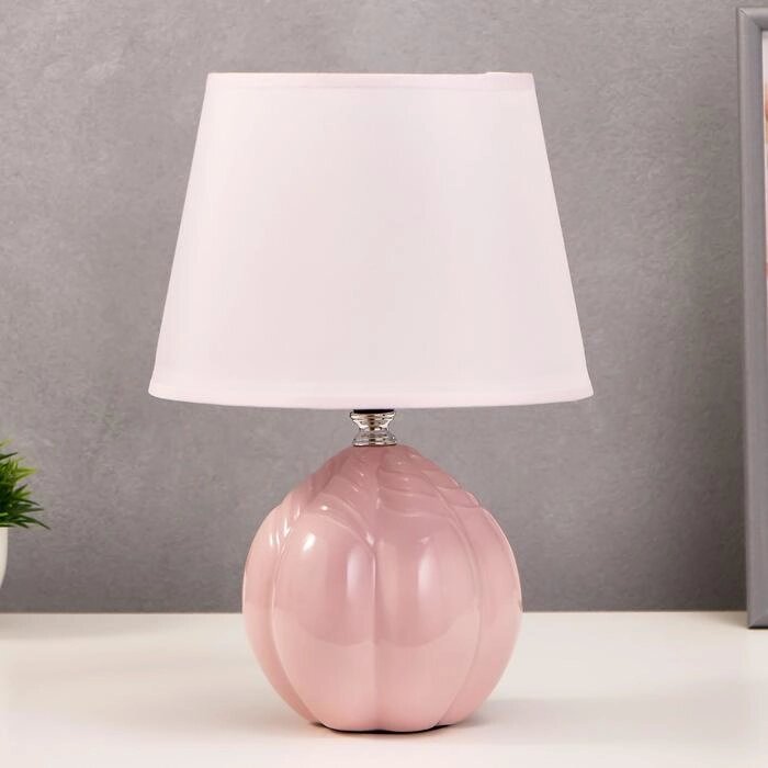 Лампа настольная "Бутон" Е27 1х40Вт светло-розовый 20х20х30 см от компании Интернет-гипермаркет «MOLL» - фото 1