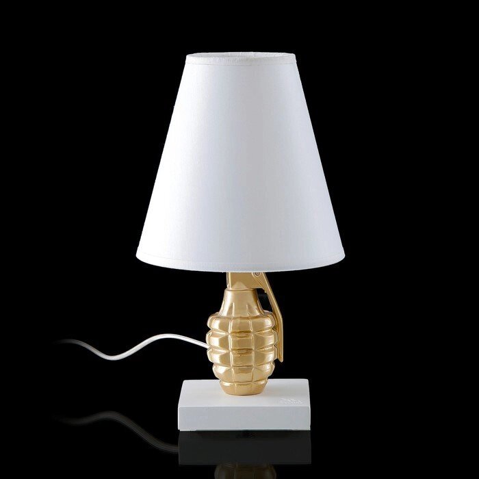 Лампа настольная "Граната" бело-золотистая от компании Интернет-гипермаркет «MOLL» - фото 1