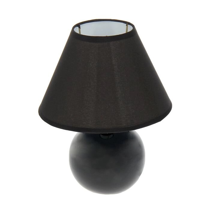 Лампа настольная "Шар черный" 25 см, 220V от компании Интернет-гипермаркет «MOLL» - фото 1