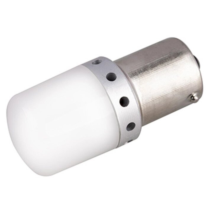 Лампа светодиодная Skyway S25 (P21W), 12-30 В, 6 SMD диодов, BA15s, 1-конт, белая от компании Интернет-гипермаркет «MOLL» - фото 1