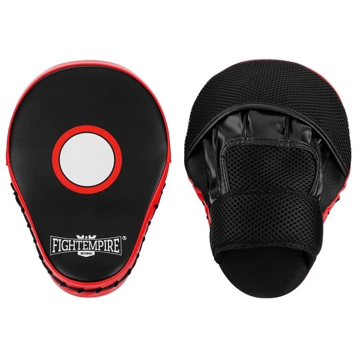Лапа боксёрская FIGHT EMPIRE, 1 шт., цвет чёрный/красный от компании Интернет-гипермаркет «MOLL» - фото 1