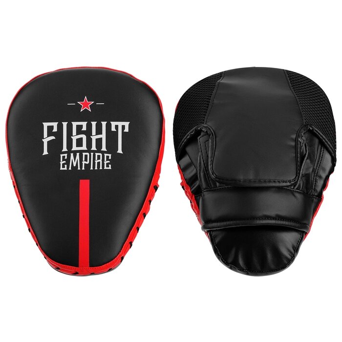 Лапа боксёрская FIGHT EMPIRE PRO, 1 шт., цвет чёрный/красный от компании Интернет-гипермаркет «MOLL» - фото 1