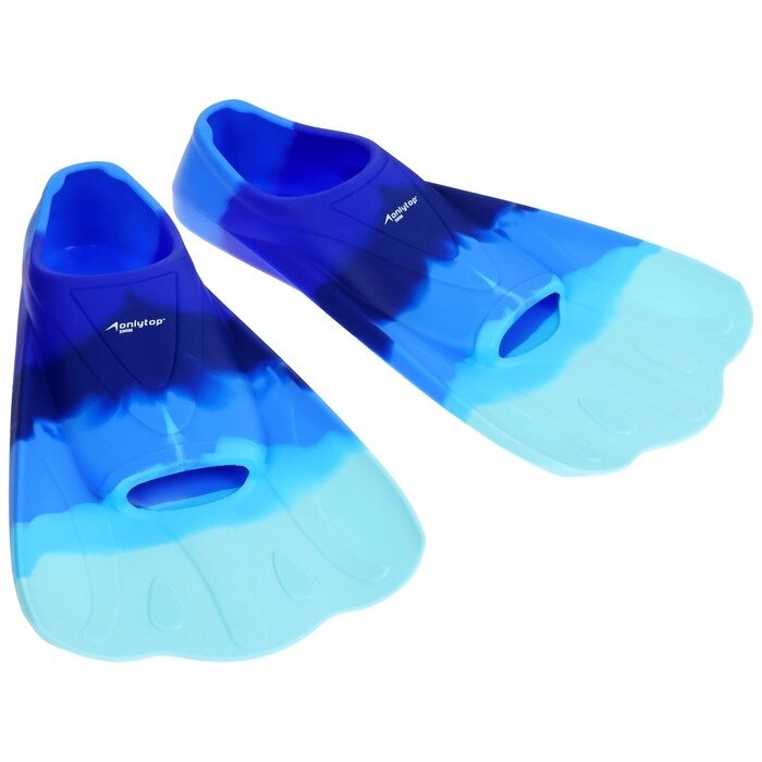 Ласты для плавания, сине-голубой градиент,  размер 33-35 от компании Интернет-гипермаркет «MOLL» - фото 1